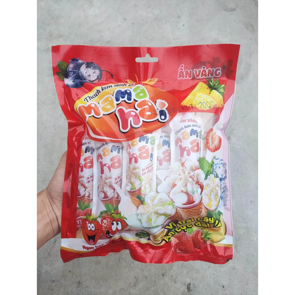 Thạch kem sinh tố hoa quả 800g