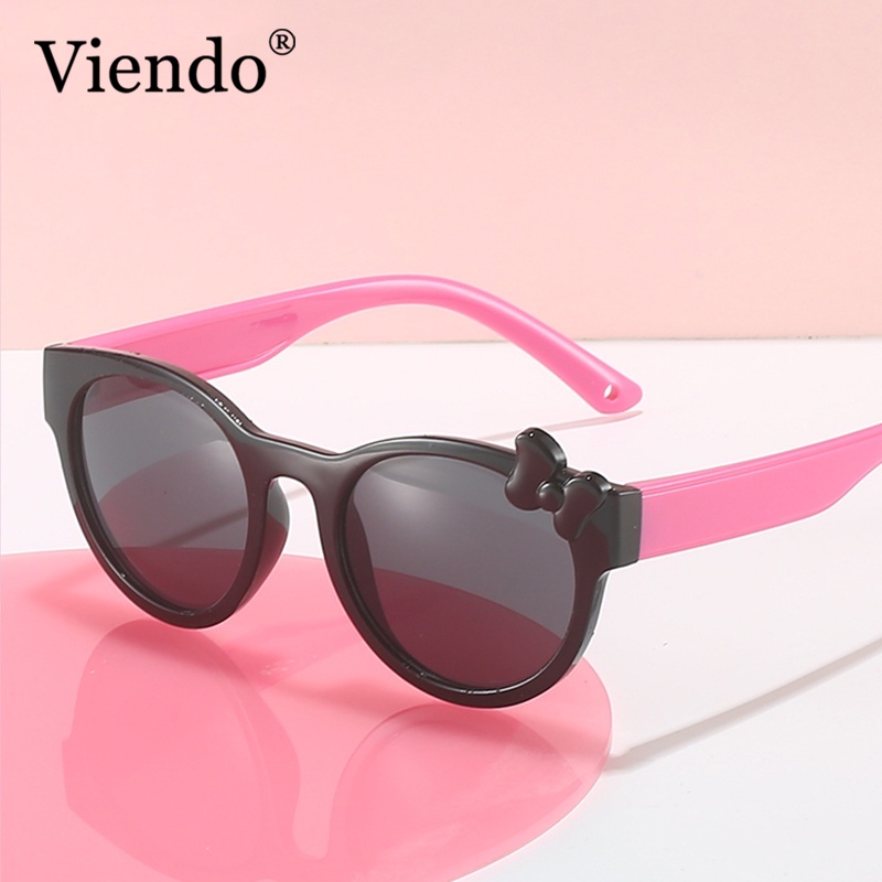 Kính mát VIENDO kính trẻ em kính cận gọng tròn chống tia UV400 chống bụi thời trang cho bé