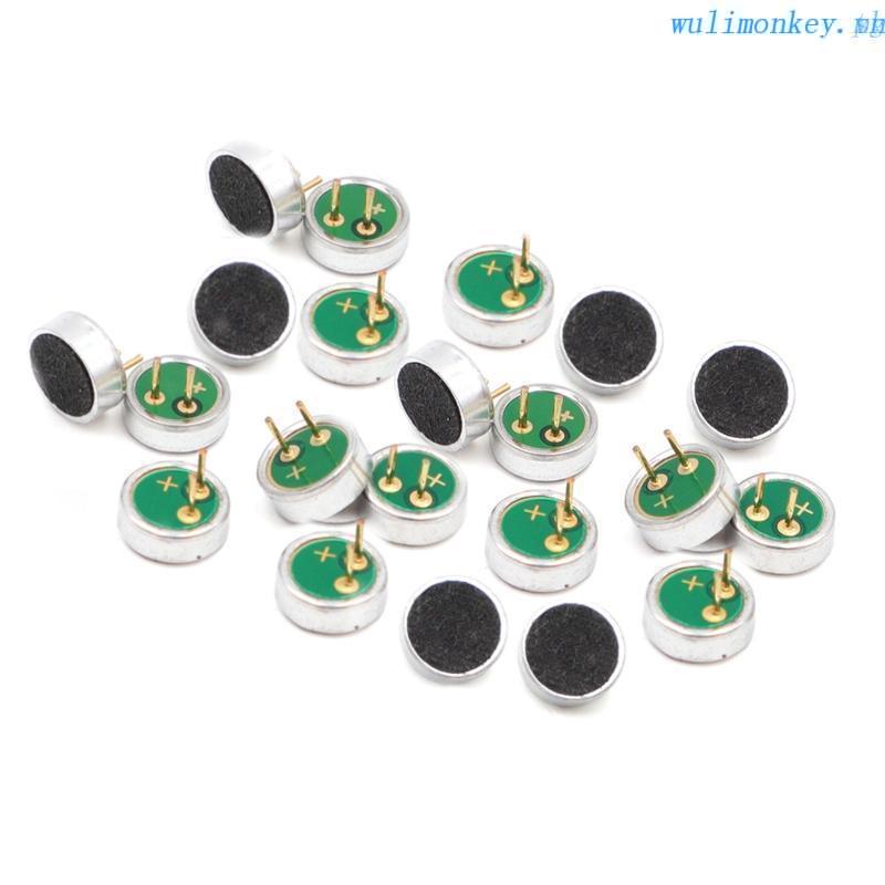 WU 100PCS 6022P Electret Microphone Condenser Pickup High Sensitivity Microphones