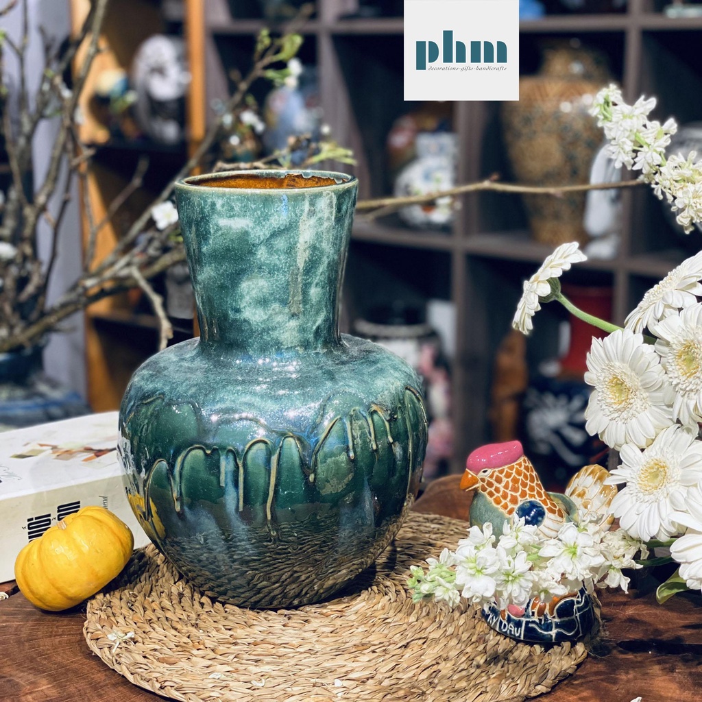 Hồ lô men đá chảy gốm Biên Hoà