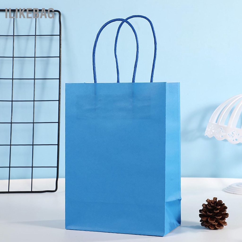 Ilikebag Túi giấy màu 24 CÁI Bao bì di động quà tặng Phụ kiện cho các bữa tiệc sinh nhật mua sắm