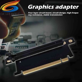 PCIe X16 Riser 90 Degree Right Angle PCI Express X16 Graphics Card Adapter