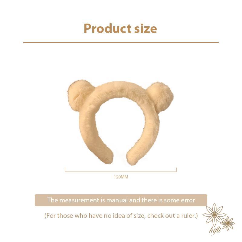 Băng Đô Cài Tóc Tai Gấu Bằng Lông Nhung Trắng Dễ Thương Xinh Xắn Cho Nữ 2023