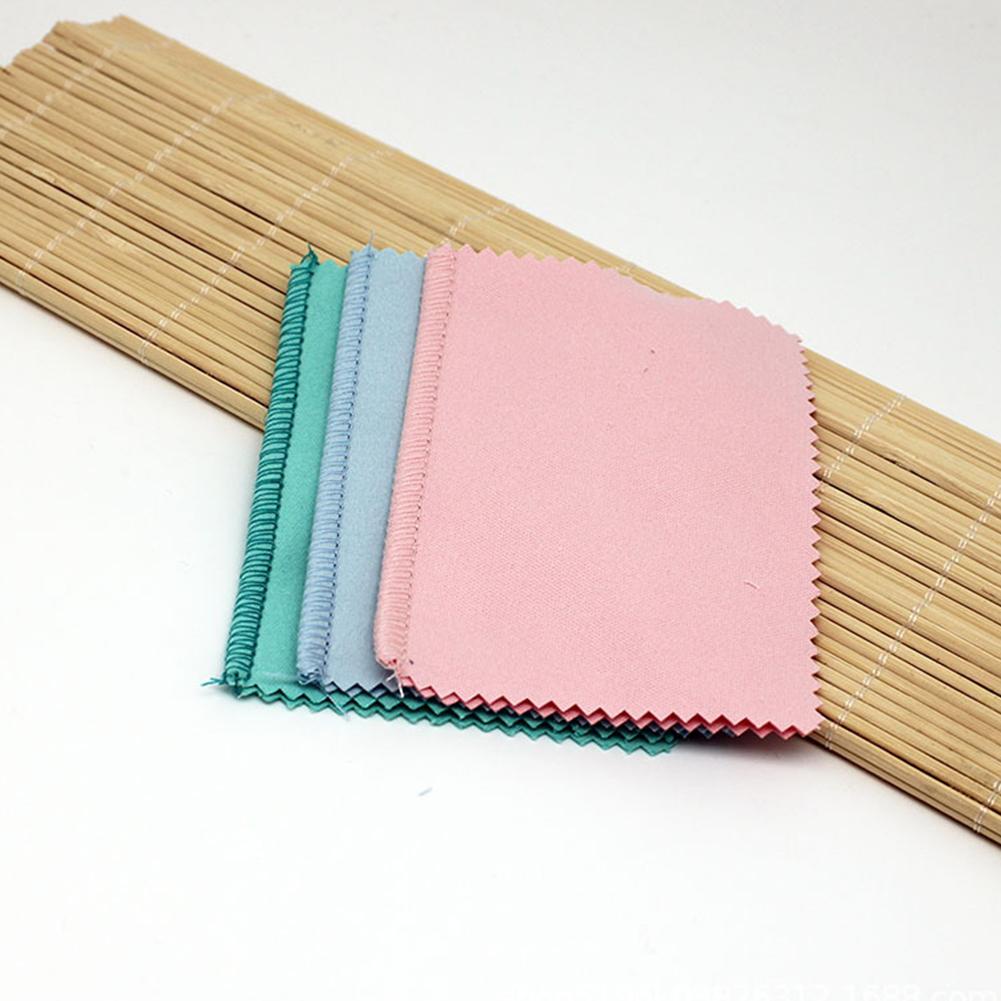 Khăn Lau Đánh Bóng Trang Sức Hai Mặt Màu Bạc Lớn