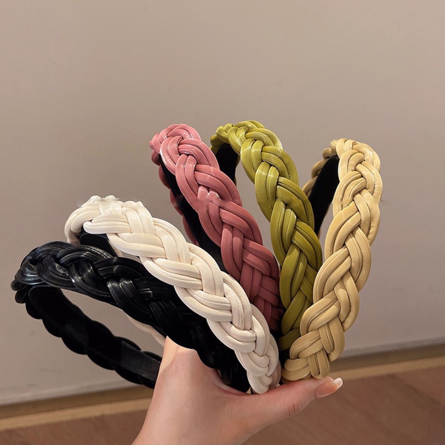 Băng Đô Cài Tóc Bằng Da Mỏng Kiểu Hàn Quốc Dễ Thương Cho Bạn Gái