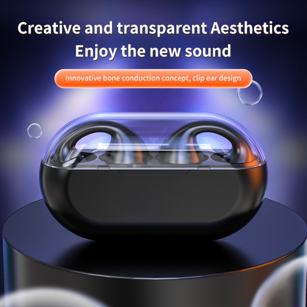 Khuyên Tai Lái Xe Xương Tai Nghe Bluetooth Không Dây Chân Thực Kẹp Tai Nghe Thể Thao Tws Cho Điện Thoại Di Động AUBESSSTORE