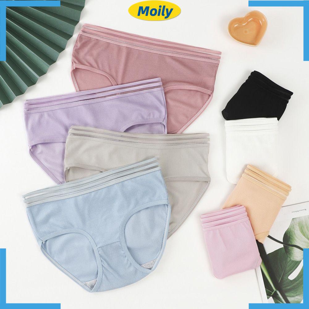 Quần lót cotton thoáng khí nhiều màu sắc thời trang gợi cảm cho nữ