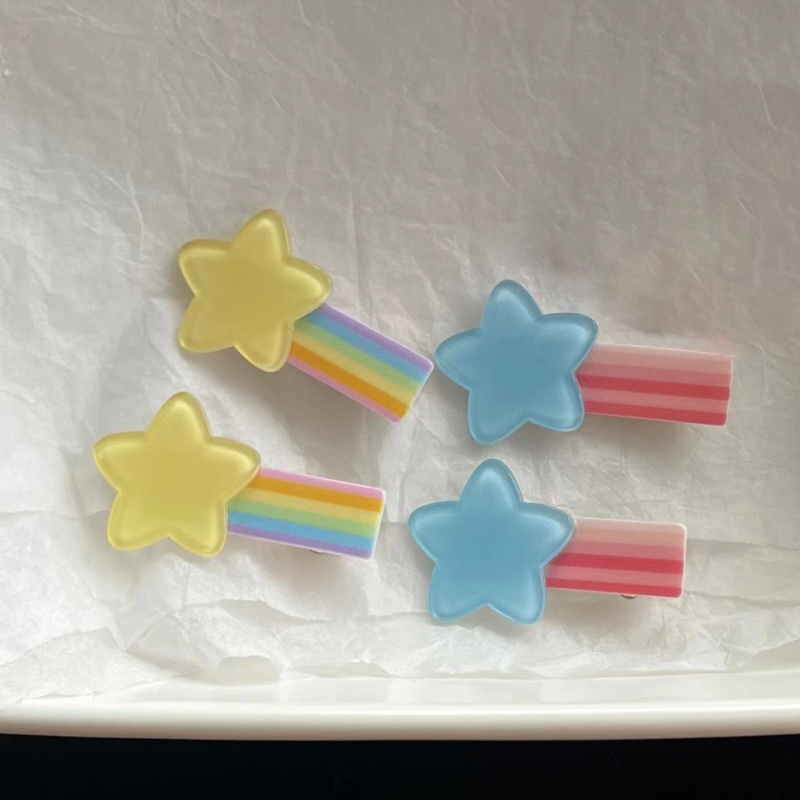 Kẹp Tóc Hình Ngôi Sao Mỏ Vịt Dễ Thương Thời Trang Xuân Hè Cho Bạn Gái