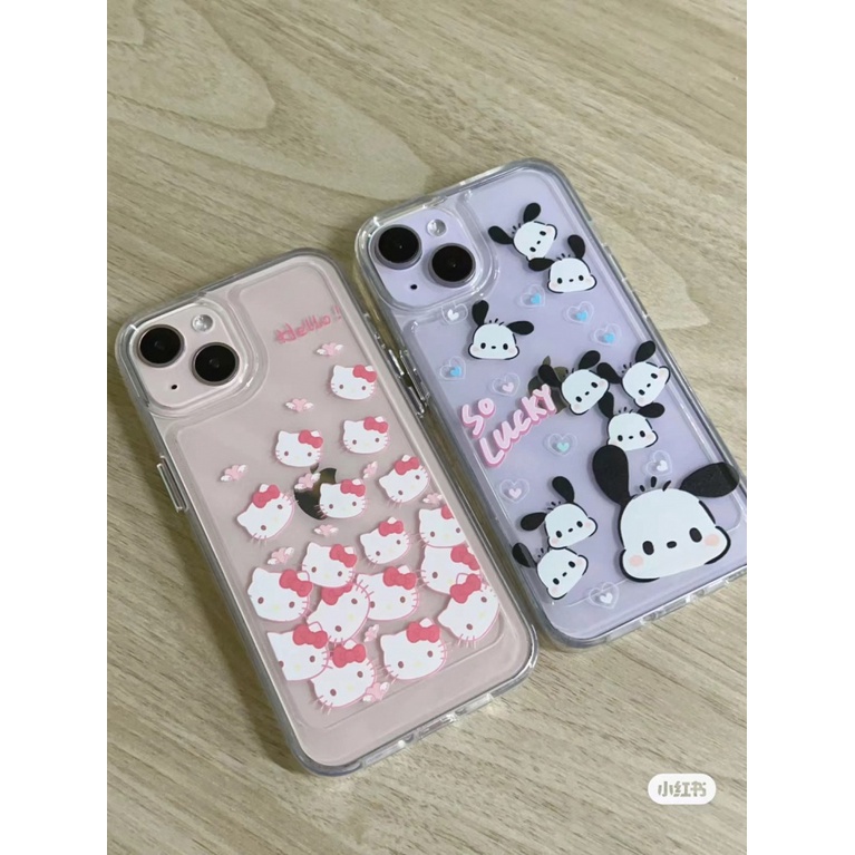 ✅Ốp Điện Thoại Mềm Trong Suốt Chống Sốc Hình Cún Hoạt Hình Cho iPhone14pro xr 13 / 12 xs 7p 11 8pins 9ZHU