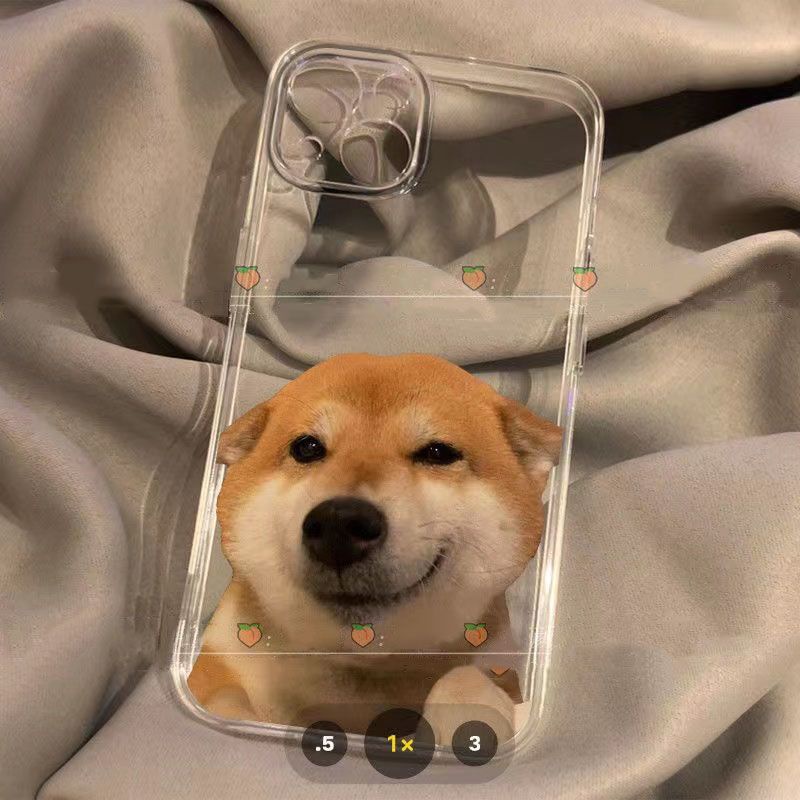 ✅Ốp Điện Thoại Silicon Mềm Màu Trong Suốt Hình Chú Chó Shiba Dễ Thương Cho iPhone 13 14 12promax xs 7Pin 11