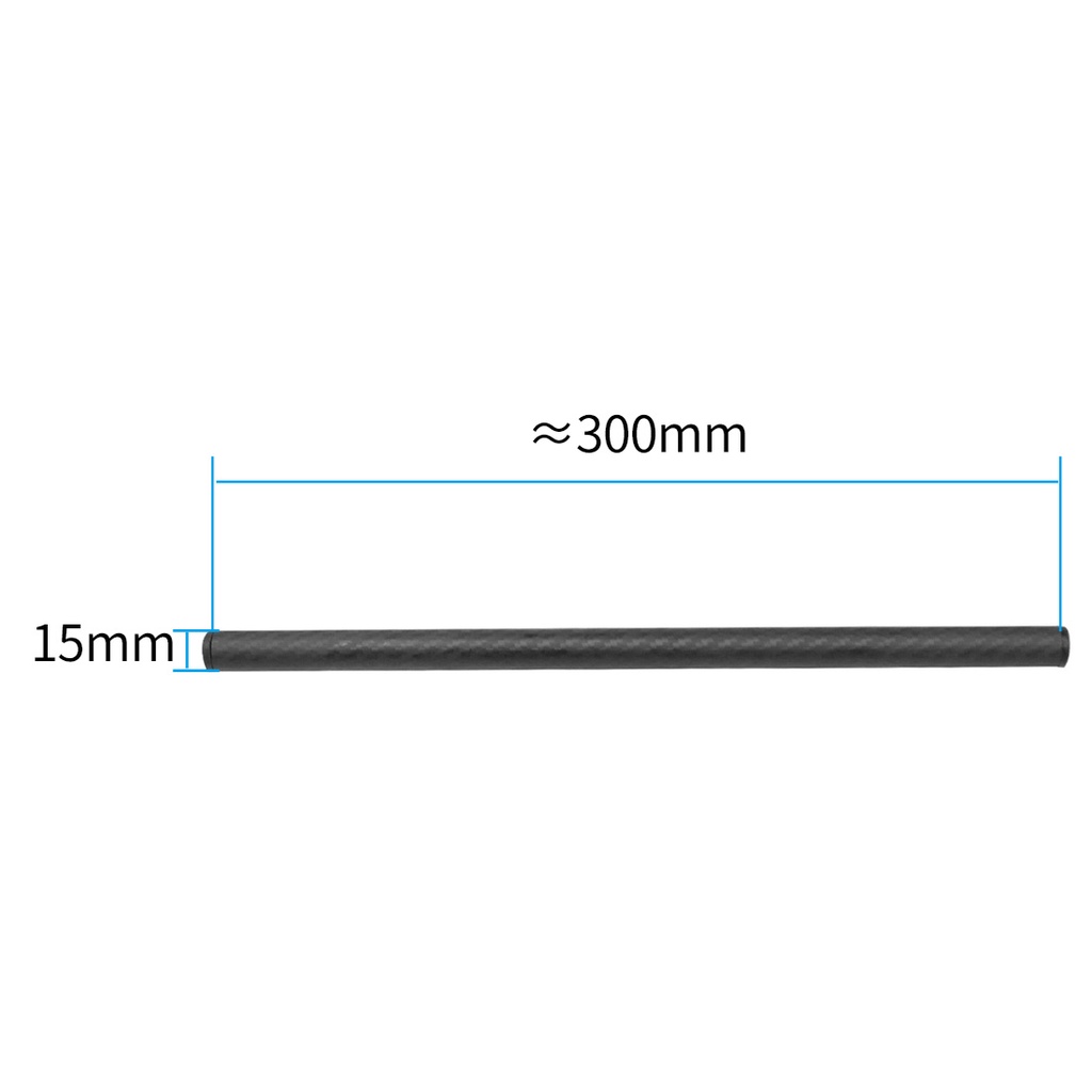 1 Thanh Trượt Bằng Sợi Carbon 10cm / 25cm / 30cm / 40cm Cho Camera Đường Kính 15mm
