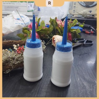 Chai keo sữa 50ml pha sẵn làm thủ công, dán giấy tiện dụng
