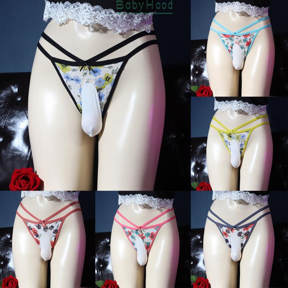 Men Sissy Pouch Panties Underwear Sexy Lace Briefs Knickers Shorts Underpants#BBHOOD