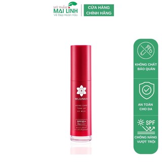 Kem Chống Nắng Mijunka Aging Care Toneup UV Milk SPF50+/PA++++ 30ml - Giúp Nâng Tone Trẻ Hoá Da Bảo Vệ Khỏi Tia Cực Tím