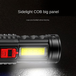 Ultra Powerful LED Torch Light Rechargeable Side Light for Camping