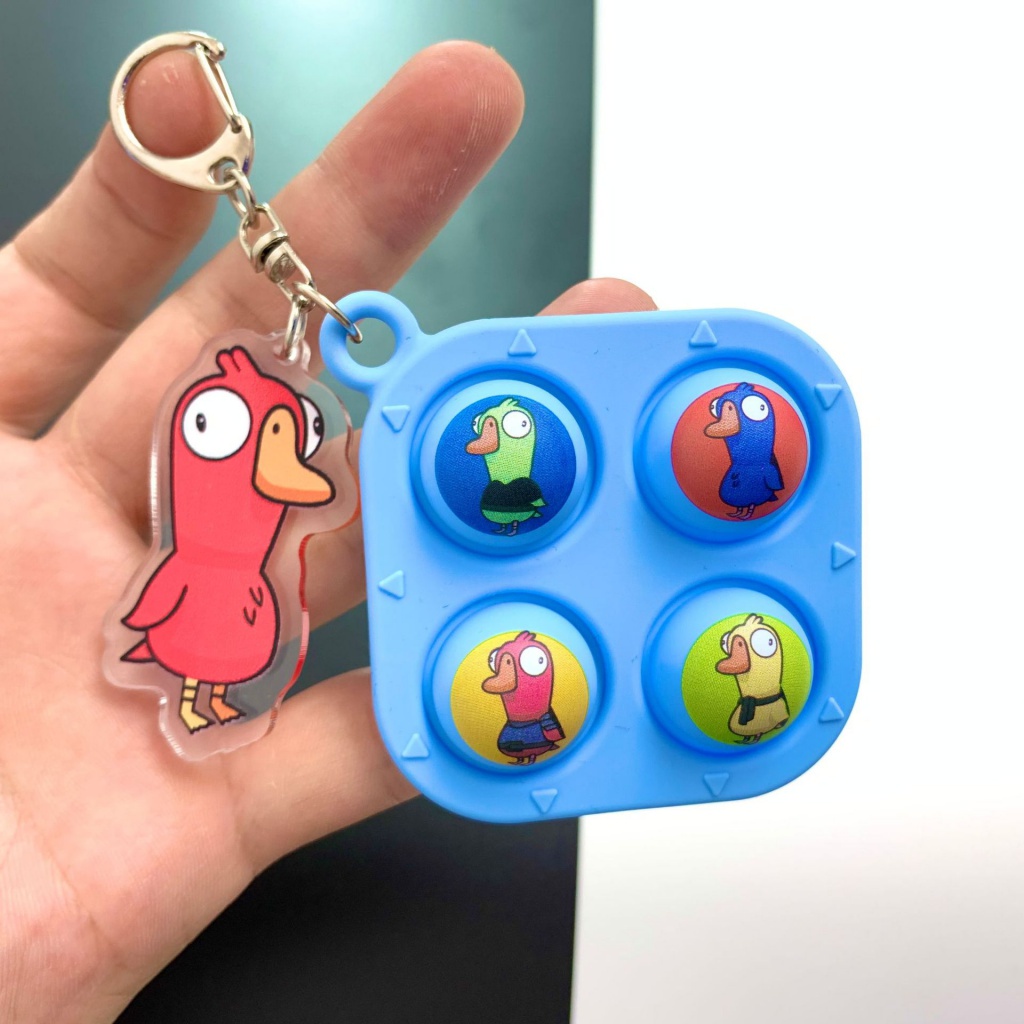 Móc Khóa Hình Chú Ngỗng / Vịt Nhồi Bông Đáng Yêu