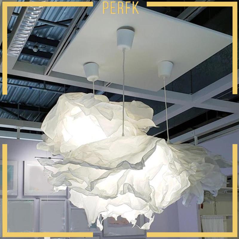 Vỏ Bọc Đèn Trần Trang Trí Hình Bông Hoa Bằng Giấy Màu Trắng