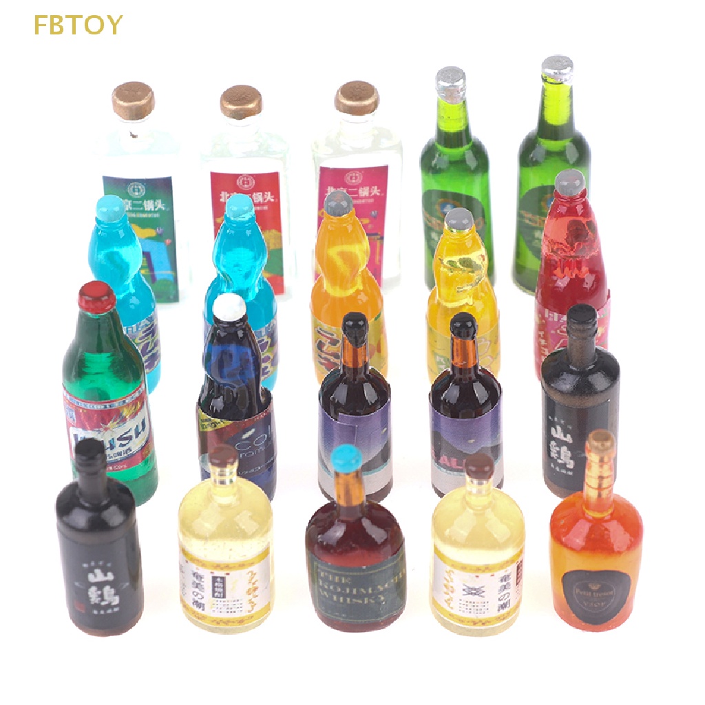 Set 20 Chai Nước Mini Tỉ Lệ 1: 12 1: 6 Cho Nhà Búp Bê