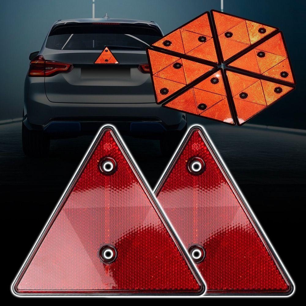 Bộ 2 Cuộn Băng Keo Phản Quang Cảnh Báo An Toàn Hình Tam Giác Cho Xe Tải / Xe Mô Tô