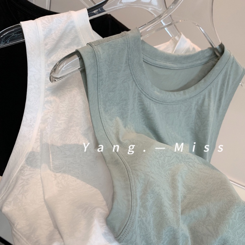 Áo Thun Bóng Chày Ba Lỗ Dáng Rộng Thời Trang Tập Yoga