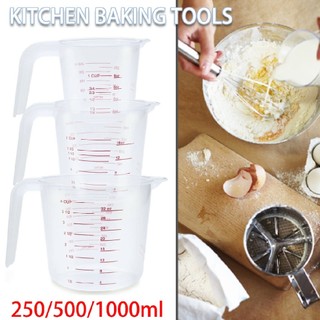 Plastic Measuring Cup Plastic Jug Baking Kitchen Tool Clear Stackable Cups