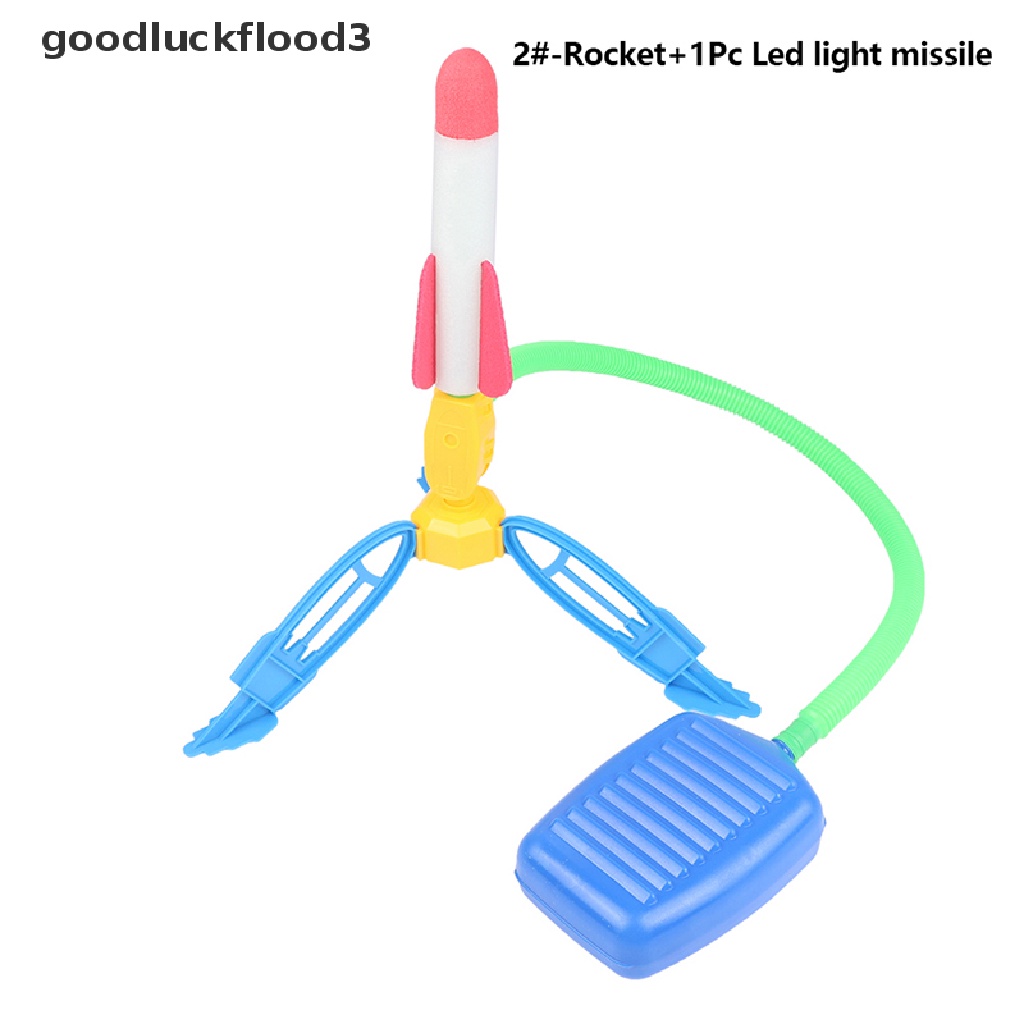 1 Bộ Đồ Chơi Bơm Hơi Hình Tên Lửa Có Bàn Đạp Cho Trẻ Em