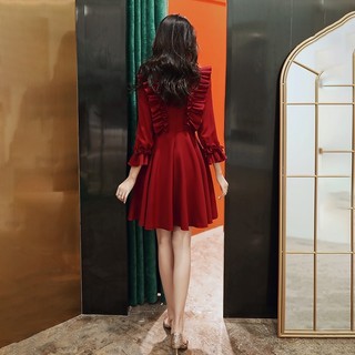 Áo váy đôi nam nữ đỏ mặc tết, noel (giá áo nam và váy nữ, có ảnh thật)
