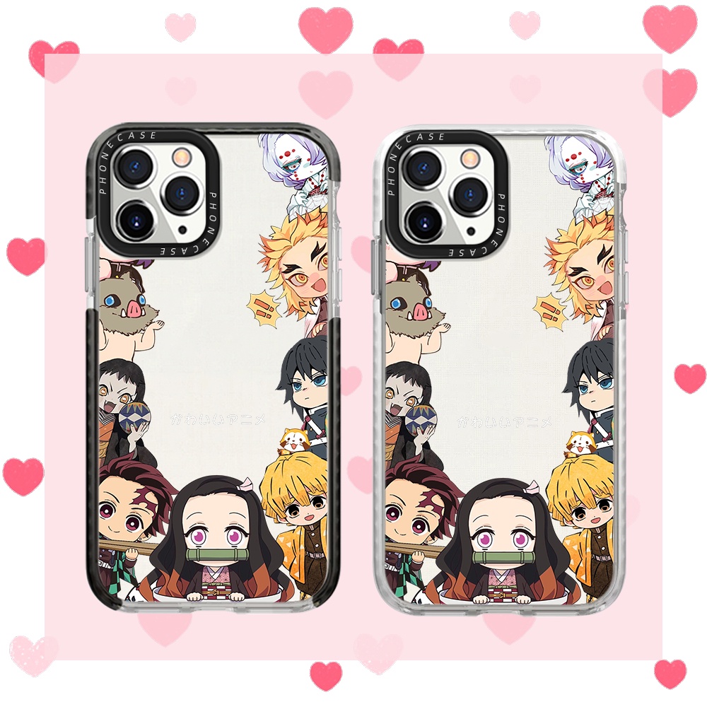 Ốp Điện Thoại Silicon Dày Mềm Hình Anime Demon Slayer Cho iPhone 14 13 12 Mini 11 Pro Max XR X XS 7 8 SE 2020