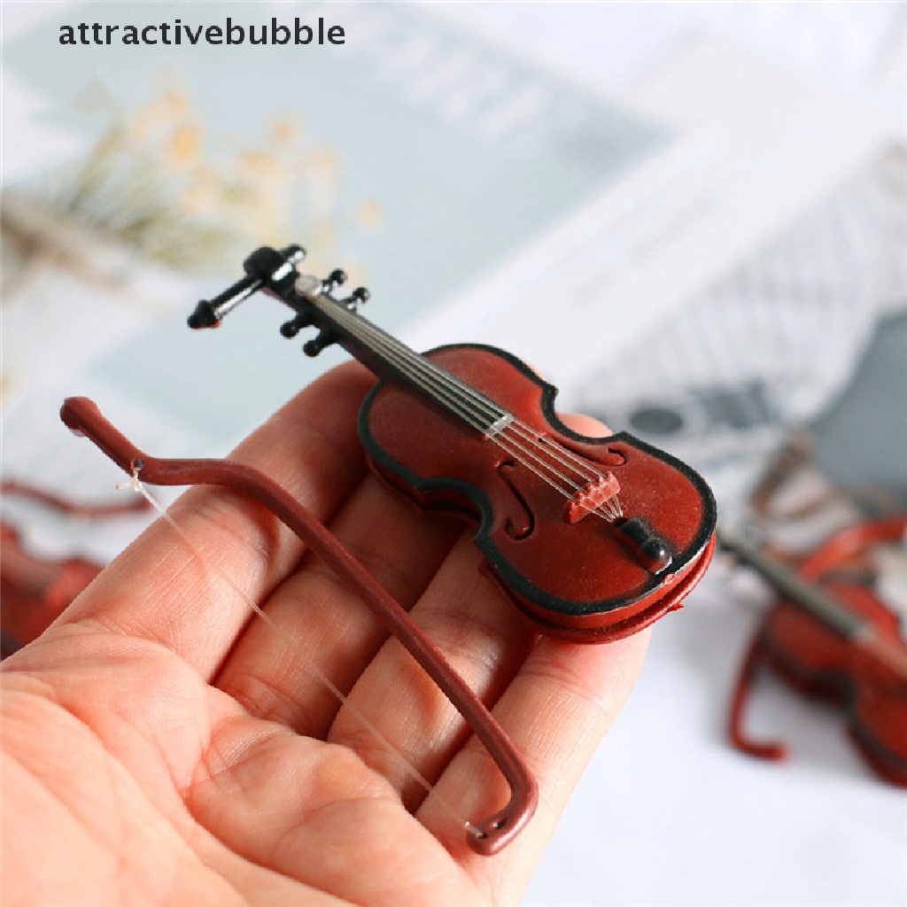 Đàn Violin Mini Tỉ Lệ 1 / 12 Xinh Xắn