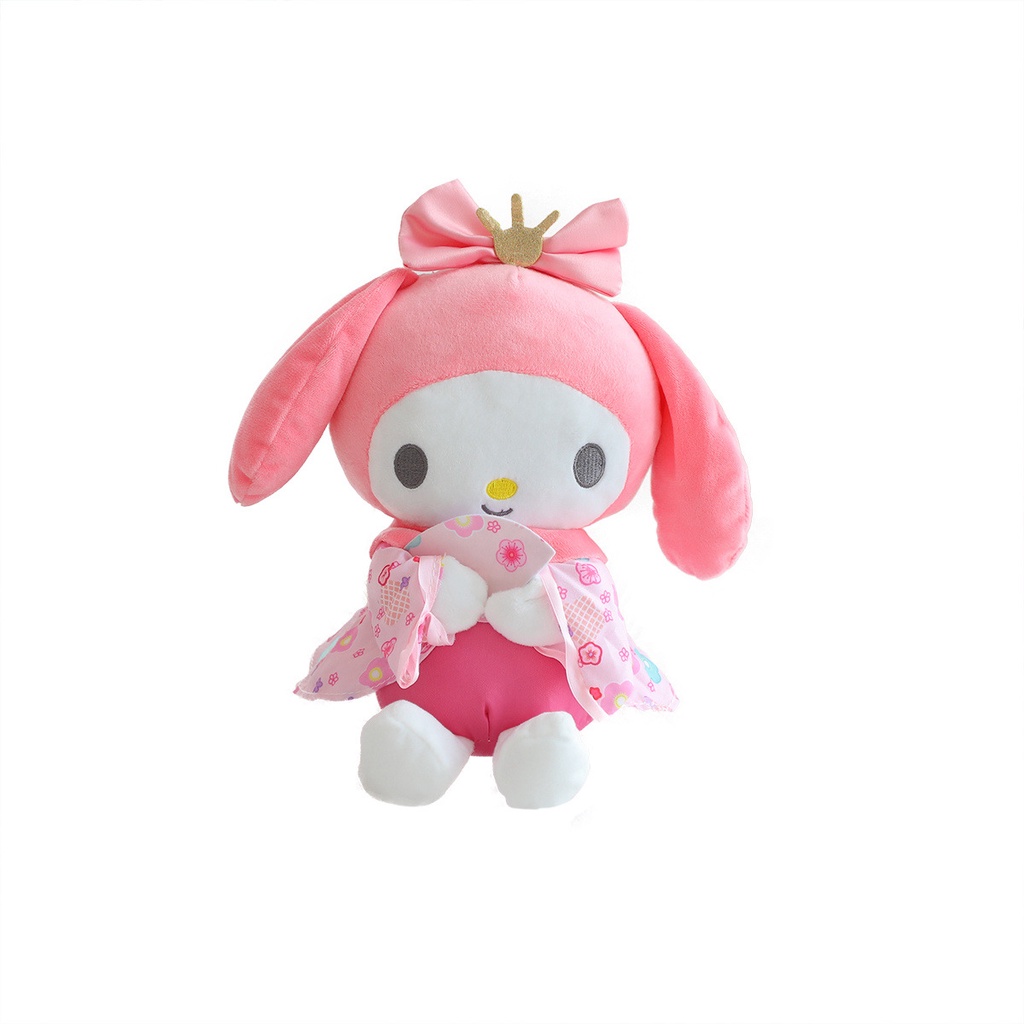 Sanrio kuromi melody hello kitty cinnamoroll Nhồi Bông Mặc kimono Hoa Đồ Chơi Quà Tặng Cho Bé Gái 1 Tuổi