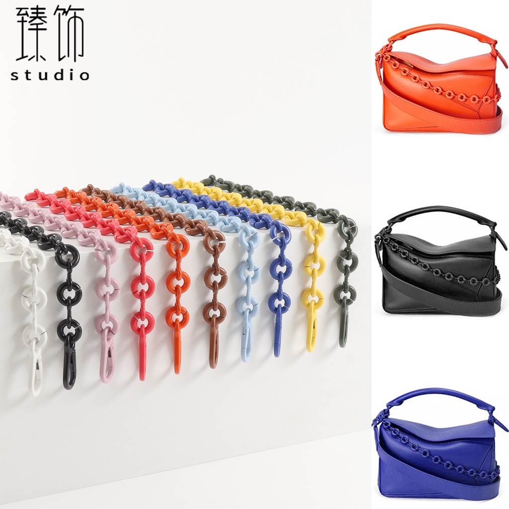 Thích hợp cho Loewe Puzzle Donut Chain Biến hình mini Túi hình học Loewe Túi xích đeo chéo nách