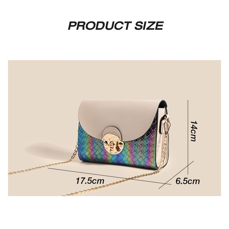 MISCHA Túi Đeo Chéo Vai Bằng Da PU Thời Trang Sành Điệu Cho Nữ