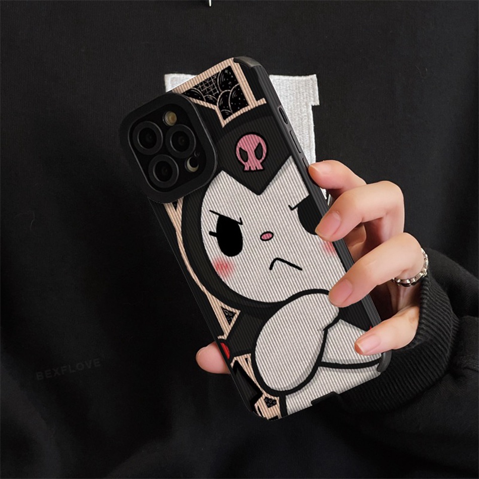 Ốp Điện Thoại Silicon Phối Da Kouromi Cho iPhone 11 12 13 14 Pro MAX 11Pro 12Pro 13Pro 7 8 Plus X XR XS MAX SE 2020 2022