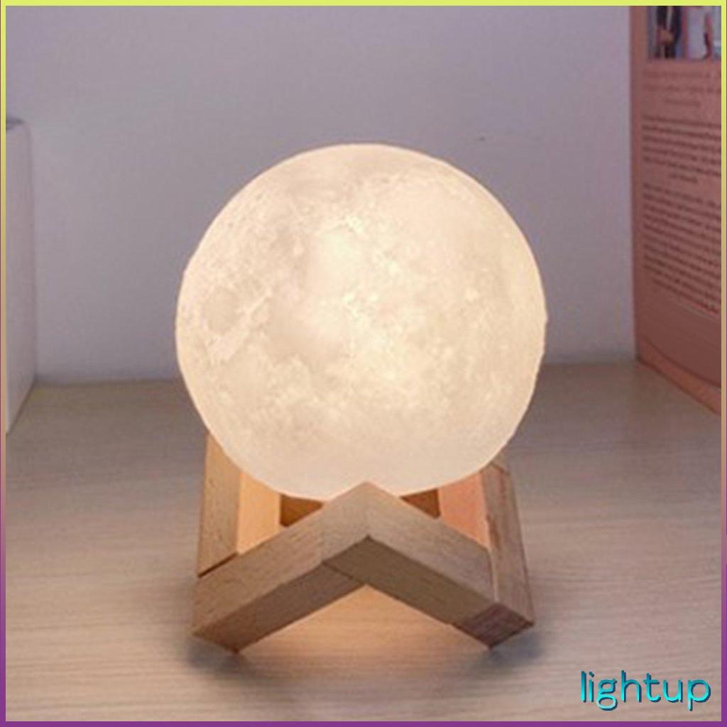 Đồ đạc trong nhà Đèn ngủ mặt trăng 8Cm Có chân đế Trang trí mô hình điện tử