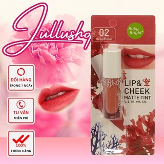 Son Kem Lì Baby Bright Lip&Cheek matte tint Thái Lan full màu đẹp