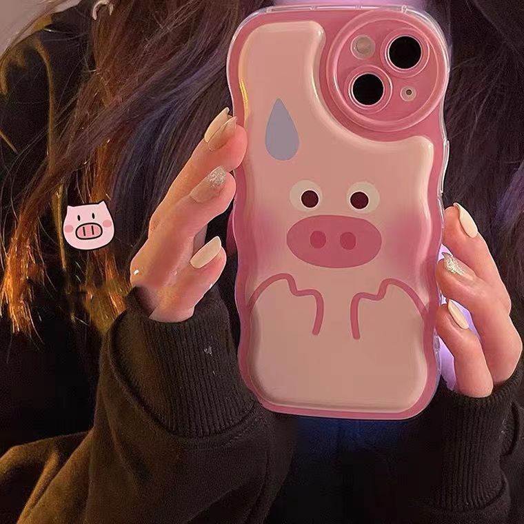 ✅Ốp Điện Thoại Họa Tiết Chú Heo Hồng Dễ Thương Dành Cho iPhone 14 Pro Max 13 12 11
