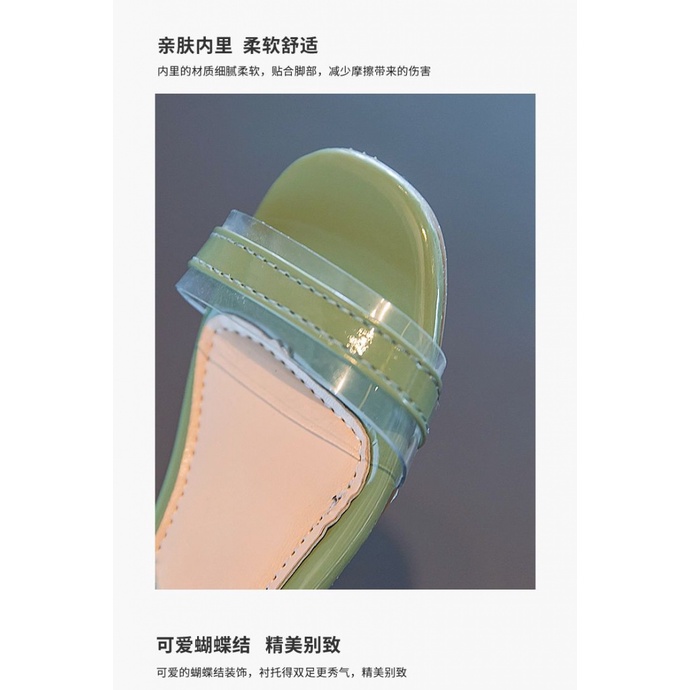 Xăng đan Công Chúa Bằng Da Đế Mềm Thời Trang Mùa Hè Hàn Quốc 2023 Dành Cho Bé Gái