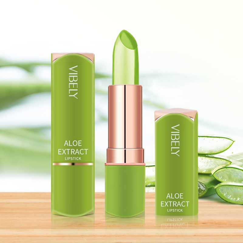 Son Thạch Lô Hội Dưỡng Ẩm Chăm Sóc Môi Màu Sắc Ấm Áp