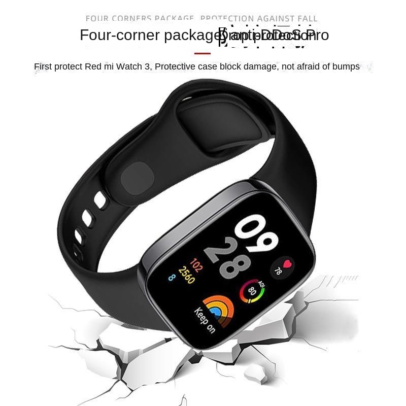 Ốp Bảo Vệ 2 Trong 1 Bằng PC + Kính Cường Lực Cho Redmi Watch 3 / Redmi Watch 2 lite / Mi Watch lite