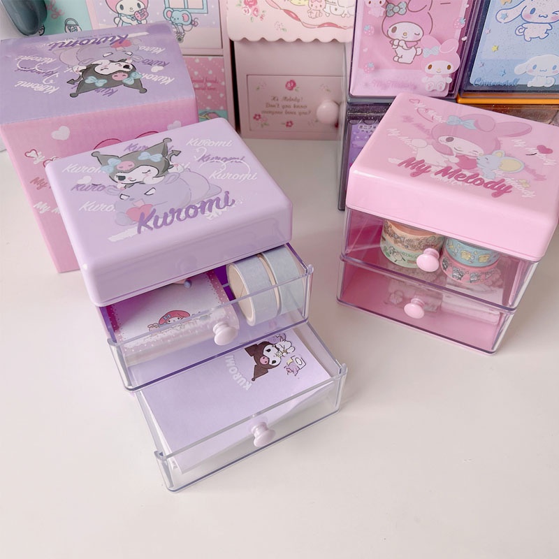 Mới Hộp Đựng Trang Sức Hình Cinnamoroll Kuromi Melody Đáng Yêu