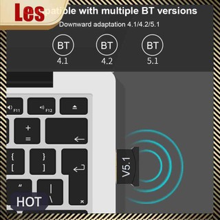USB Bluetooth-compatible 5.1 Adapter Wireless Transmitter Receiver for Laptop PC