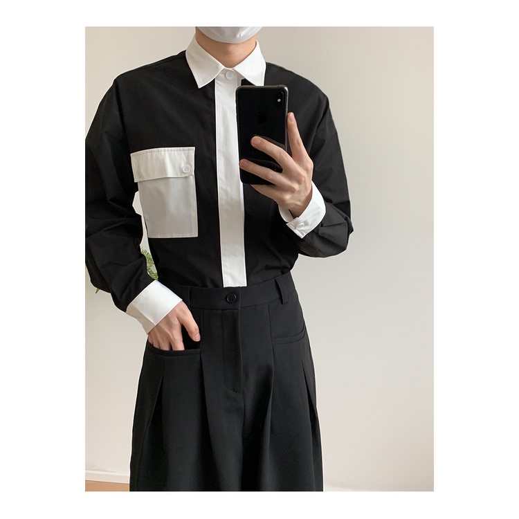 Quần Dài Ống Rộng Dáng Suông Màu Đen Thời Trang Xuân Thu Cho Nam