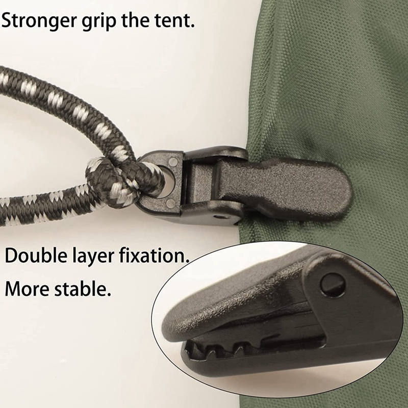 70 mảnh Bạt Tarp Clips Kẹp bạt Lều Kẹp cố định Kẹp ngoài trời