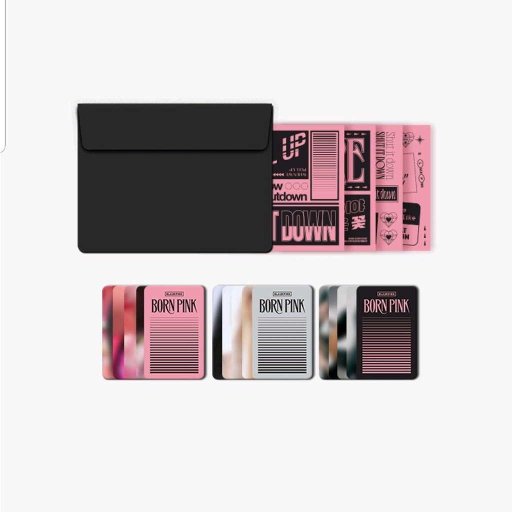 BLACKPINK LYRICS CARD + PHOTOCARD SET
