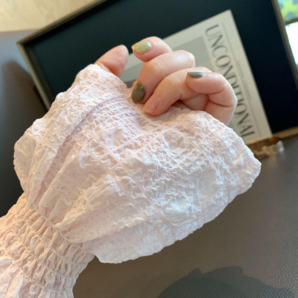 MUVAKO Đôi Găng Tay Bảo Vệ Cánh Tay Chống Tia UV Khi Lái Xe Dành Cho Nữ