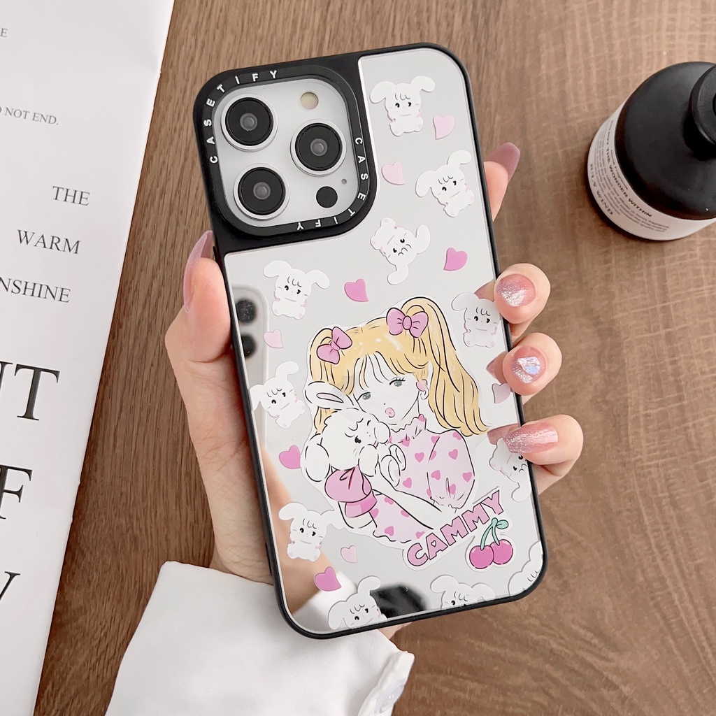 Ốp Điện Thoại tpu Mềm Tráng Gương Chống Sốc In Hình Mèo Cho iPhone 14 13 12 11 PRO MAX XR XS 7 8 Plus