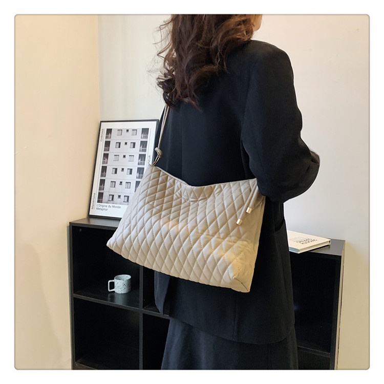 Túi Xách JASMIN NOIR Đeo Chéo Họa Tiết Sọc Caro Phong Cách Retro Cho Nữ