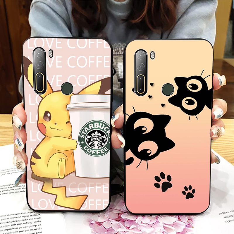 Ôp Điện Thoại In Hoạt Hình stitch pikachu Cho htc u20 5g one x10 Ốp