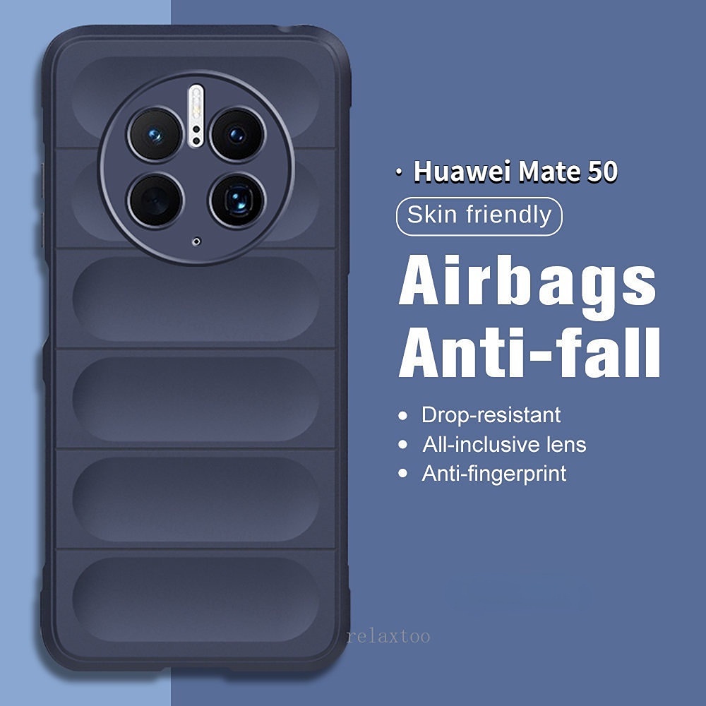 Ốp Điện Thoại Silicon TPU Mềm Chống Sốc Bảo Vệ Ống Kính Máy Ảnh Cho Huawei Mate 50 Mate50 Pro 50E 50