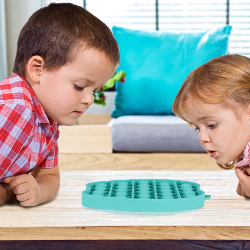 Cầu Vồng Fidget Đồ Chơi Silicon Đẩy Bong Bóng Fidget Cảm Giác Giảm Căng Thẳng Đồ Chơi Cho Trẻ Em